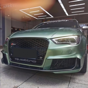 Parrilla Delantera Estilo Panal de Abeja RS para <span class=keywords><strong>Audi</strong></span> ABS Facelift 2014-2016 con Orificios - Product Image 3