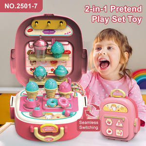 Sac à dos de jeu 2-en-1 personnalisé unisexe avec boîte de rangement, ensemble de jouets en argile colorés et outils de modelage simulés pour enfants - Product Image 3