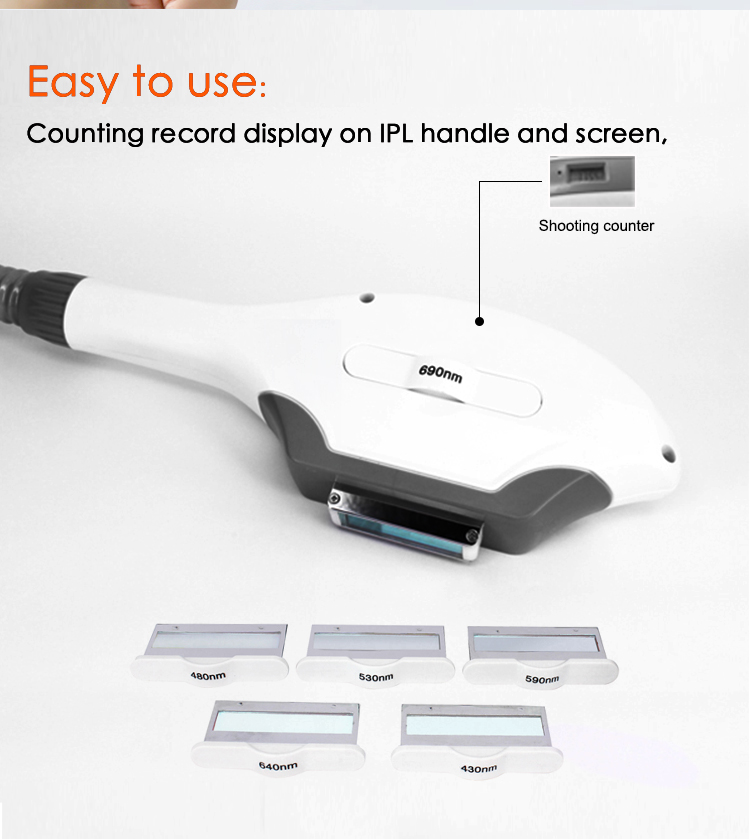 Multifunction Facial 2 In 1 IpL 808Nm Diode Laser Device Pigment Removal