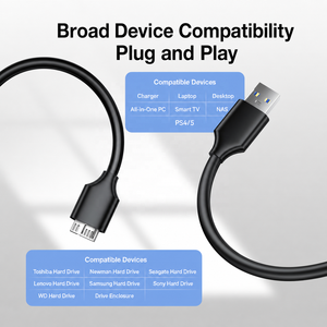<span class=keywords><strong>USB</strong></span> 3.0 Type a 转 USB3.0 Micro B 公头适配器电缆 数据同步电缆 适用于外置硬盘 HDD 超高速电缆 - Product Image 5