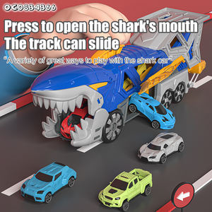 Niños juguetes <span class=keywords><strong>de</strong></span> interior nuevo diseño pistas deslizantes catapulta tiburón coche modelo Kit juguete artículos <span class=keywords><strong>de</strong></span> juego para niño con Mini coches al por mayor - Product Image 4