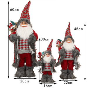 Poupée debout pour noël et nouvel an, jouet pour enfant <span class=keywords><strong>de</strong></span> <span class=keywords><strong>2022</strong></span> cm, décoration <span class=keywords><strong>de</strong></span> sapin <span class=keywords><strong>de</strong></span> noël, nouveauté 30/45 - Product Image 6
