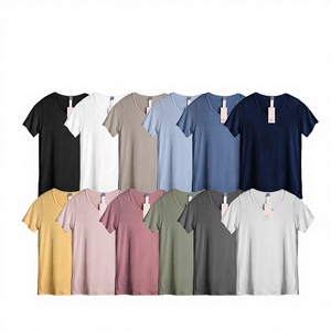 เสื้อยืดคอตตอน 100% ทรงหลวม แฟชั่นลำลอง สีพื้น ผ้าเจอร์ซีย์คุณภาพสูง 260gsm - Product Image 2