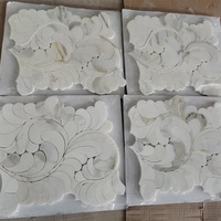 Mosaïque de fleurs en marbre Calacatta Borghini personnalisée en gros