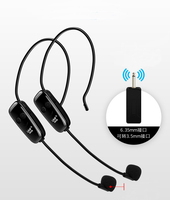 G-mark — microphone professionnel sans fil double UHF, casque amovible, crochet d'oreille avec transmetteur et récepteur 6.35mm