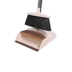 Broom Manufacturer Oujietta Household Long Handle Easily Assembled Disassembled Aluminum Broom And Dustpan Set