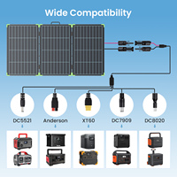 Valise solaire pliable 200W : Panneau solaire N-Type ultra-portable à 25 % d'efficacité avec sortie DC XT60 pour Van Life et Overlanding
