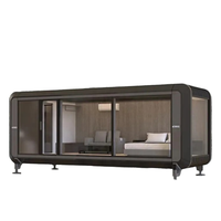 Casa Prefabricada Móvil de Lujo de 20 pies/40 pies, Tipo Cabaña Apple, Tienda Portátil, Práctica Casa Contenedor con Dormitorio