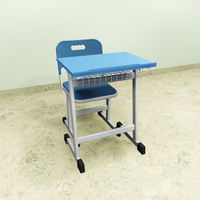 Meubles de bureau scolaire en gros : Bureau et chaise d'école secondaire modernes et colorés