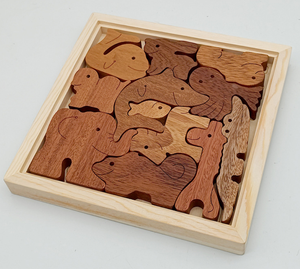 Rompecabezas <span class=keywords><strong>3D</strong></span> de Madera para Niños, Juguete Educativo Temprano de Animales para Encajar - Product Image 2