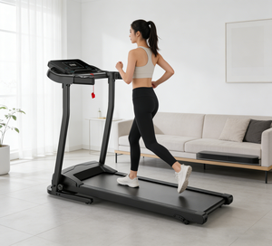 Tapis roulant pliable motorisé silencieux avec écran LED, certifié CE RoHS, 2.0HP, équipement de fitness à domicile, compatible OEM pour salle de sport à domicile - Product Image 1