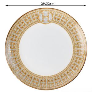Assiettes et Plats en Porcelaine Chevaux Mosaïque Nordique, Décorations de Fête de <span class=keywords><strong>Luxe</strong></span>, Décors Maison pour Salle à Manger, Technique de Gravure, Vente en Gros - Product Image 4