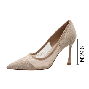 <span class=keywords><strong>Scarpe</strong></span> da ballo con <span class=keywords><strong>tacco</strong></span> alto e sottile da <span class=keywords><strong>donna</strong></span>, modello slip-on alla caviglia con punta chiusa, Made in China - Product Image 3