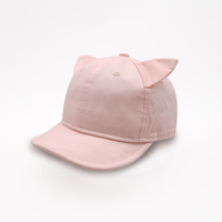 Bebé personalizar 100% algodón colorido en blanco niños gorras de béisbol sombreros de ala curva con orejeras para niños pequeños al aire libre