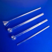 Échantillons BET personnalisés GC, tube en verre de quartz fondu, tube en verre transparent pour analyseur de taille de pores