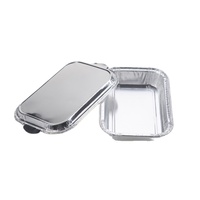 CB11 Vente Chaude Boîte en Étain 300ml Récipient en Aluminium 10oz 6 Pouces Emballage Alimentaire Jetable Barquette de Cuisson et de Plats à Emporter avec Couvercle