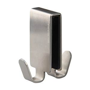 Bata moderna de acero inoxidable con doble gancho y acabado de níquel para baño, cocina, dormitorio, Hotel para cajas de ducha, almacenamiento de ropa - Product Image 1