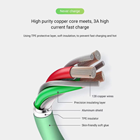 Earphone & jam tangan pintar, kabel pengisi daya USB tipe-c/micro-usb tahan lama 1M/2m/3 kaki/6 kaki untuk Ponsel Power Bank nilon/kabel PVC