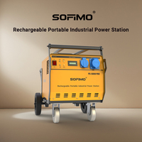 Station d'alimentation portable pour travaux de construction nocturnes avec système d'éclairage mobile et sortie haute puissance