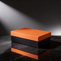 Boîte à chaussures en carton rigide avec logo personnalisé, couvercle supérieur et inférieur laminés UV, emballage de luxe pour la vente au détail de chaussures