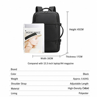 Sac à dos portable unisexe en tissu Oxford imperméable, grand format, de luxe, durable, tendance, avec logo personnalisé, pour affaires, voyages et école, avec port USB
