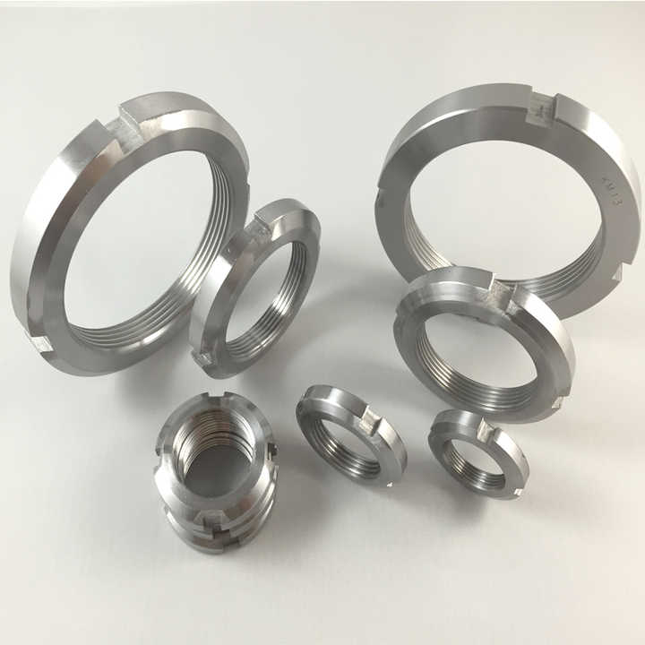304 316 Stainless Steel M10 - M160 DIN 981 KM Shaft Lock Nuts  
