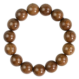 Golden Sandalwood <b>Bracelet</b> 15mm Wooden Buddhist Prayer Beads Unisex Gift Style - Product Image 5