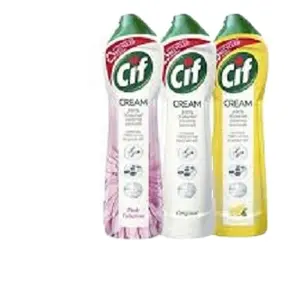 크림과 마이크로 크리스탈 레몬이 포함된 Cif 다목적 클리너, 500 ml 팩 2 개 벌크