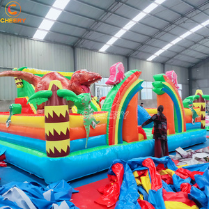 Château <span class=keywords><strong>gonflable</strong></span> Commercial avec parc de dinosaures - Product Image 2