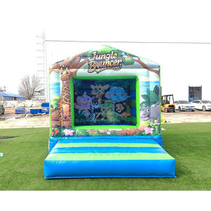 Château gonflable combiné animaux de la jungle pour tout-petits, utilisation intérieure et extérieure - Product Image 6