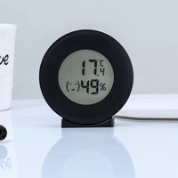 Jam hadiah elektronik portabel mini LCD, jam perjalanan sederhana desktop Digital temperatur tanggal