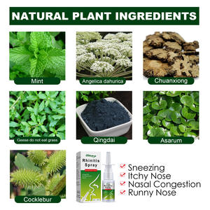 Spray nasal pour éternuer la congestion nasale et la dyspnée Décharge nasale Les extraits de plantes sont sûrs et efficaces - Product Image 4