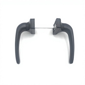 Cerradura Moderna de Aluminio para Manija de Ventana con Accesorios para Puerta Corredera, Negra, para Uso en Hoteles y Centros Comerciales - Product Image 4