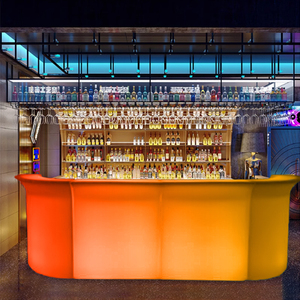 ריהוט מודרני נייד לבר, דלפק מיני בר ביתי מעוצב עם תאורת לד למועדוני לילה וטרקלינים - Product Image 3