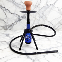 Ensemble de chicha portable multicolores avec trépied, chicha compacte, base stable, chicha élégante pour les loisirs quotidiens