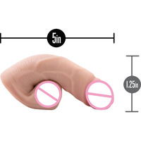 Consolador pequeño con textura de piel ligera y realista, Mini consolador para pene de 5 pulgadas, TPE suave, consolador realista para mujer, ropa interior lesbiana
