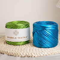 Shiny Metallic Crochet Thread 200g Spun T-Shirt Lurex Yarn for DIY Hand Crochet