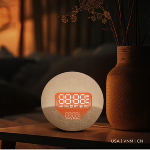 Réveil multifonction 10W avec éclairage LED monochrome pour <span class=keywords><strong>radio</strong></span> 5.0, batterie rechargeable, aide au sommeil portable - Product Image 2