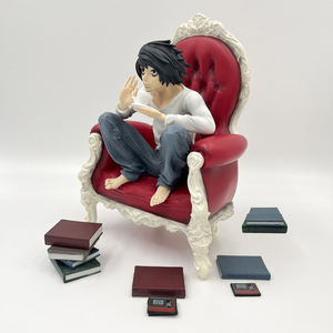 Figura de Anime de <span class=keywords><strong>Death</strong></span> <span class=keywords><strong>Note</strong></span> Lawliet de 24 cm, Figura de Acción de Coffee Watari L, Figuras de Acción de Light Yagami, Muñeco Modelo para Adultos, Juguetes, Figura de Manga - Product Image 5