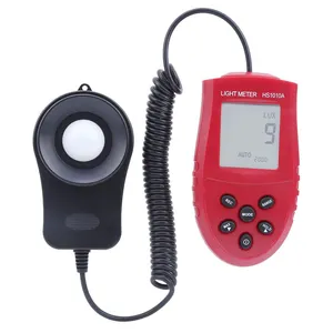 Auto-ranging Backlit LCD Displaying Measurement Range 1Lux ~ 200000Lux Digital Illuminance LUX Meter Tester with Lens Cover