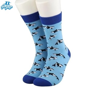 Calcetines de Algodón Transpirable al por Mayor con Diseño de Criaturas Marinas, Regalo para Amantes de la Biología Marina, Patrón de Dibujos Animados - Product Image 5