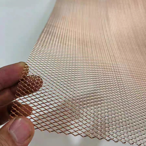 Maille filtrante expansée en diamant de cuivre rouge de 0.5mm 1mm d'épaisseur - Product Image 1