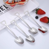 Cuillère-pelle en acier inoxydable SUS304 pour desserts, café, thé, idéale pour les cadeaux promotionnels