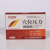 Patch médical adhésif pour stimulation par pression des points d'acupuncture à usage externe, pour le soulagement des douleurs corporelles et l'effet anti-inflammatoire