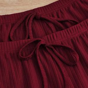 Set pigiama da donna con fascia estiva <span class=keywords><strong>Sexy</strong></span> da casa Shorts completo con imbottitura sul petto tessuto a maglia nuova biancheria da notte per ragazze a casa - Product Image 6