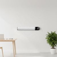 Pemanas Dinding Aluminium Portabel Terhubung WiFi Kontrol Rumah Pintar, Perlindungan Panas Berlebih, Pemanasan Cepat, Berdiri Sendiri, LED Besar