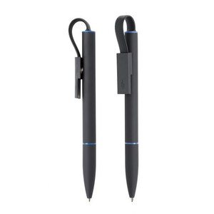 Stylo à bille Lamy USB avec corps en caoutchouc noir, mémoire de stockage de 16 Go - Product Image 1