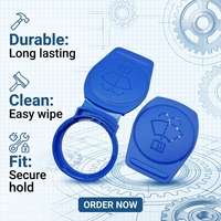 Bouchon universel fiable de 55 mm en plastique haute résistance de 2,0 mm pour réservoir de lave-glace, vente directe usine, compatible VW pour automobile