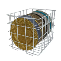 Panier de rangement rectangulaire en métal, multifonctionnel et écologique, idéal pour la restauration, la maison, la cuisine, les supports à vaisselle et les assiettes de présentation - Vente chaude