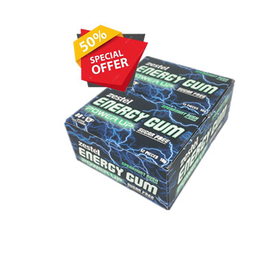 Жевательная резинка с кофеином, без сахара, Халяль, кошерная жевательная конфета